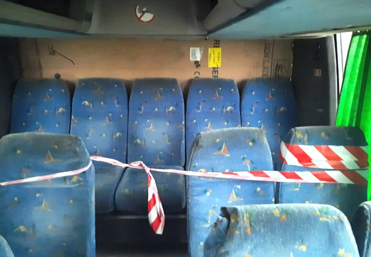 Autobus przewoźnika z Przasnysza