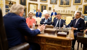 Lideri EU tokom posete Vašingtonu u avgustu 2025. godine