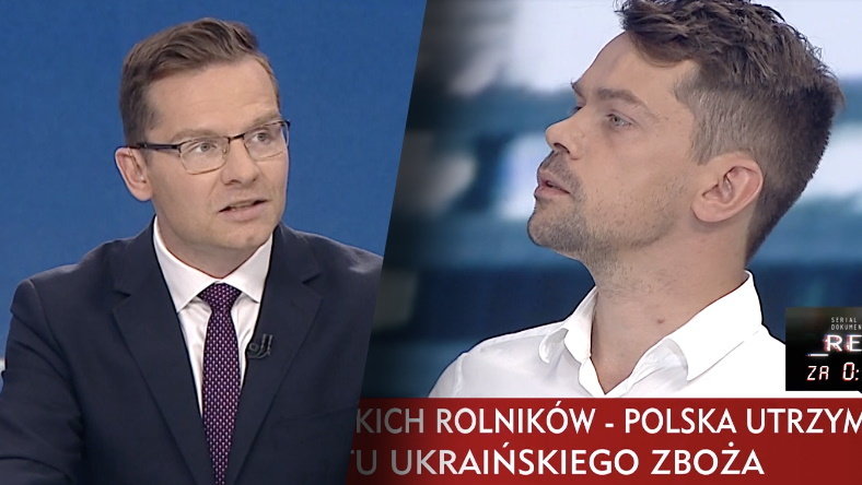 Bartłomiej Graczak i Michał Kołodziejczak w TVP Info