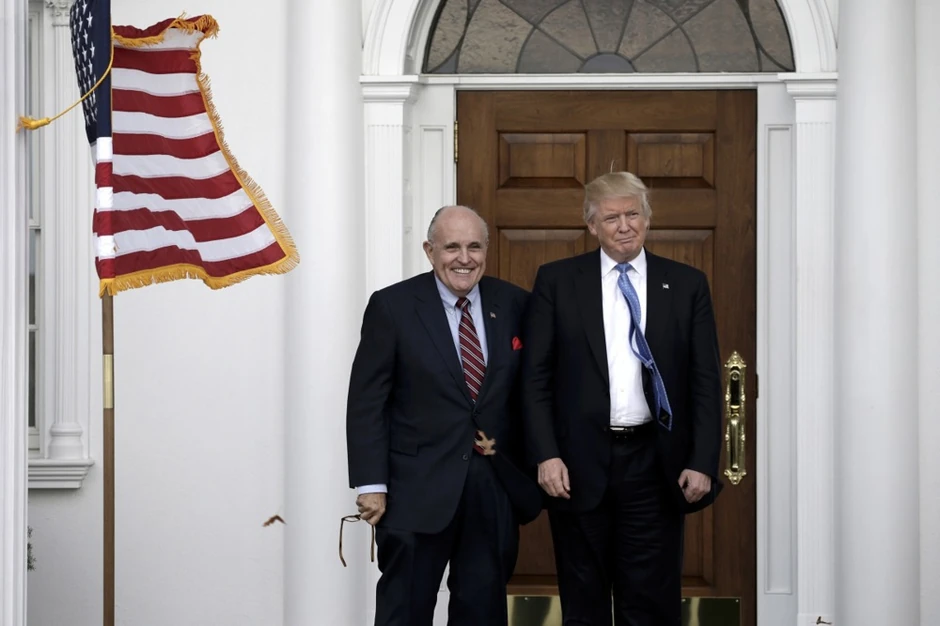 Rudi Đulijani i Donald Tramp u Međunarodnom golf klubu Tramp u Bedminsteru u Nju Džersiju 20. novembra 2016.