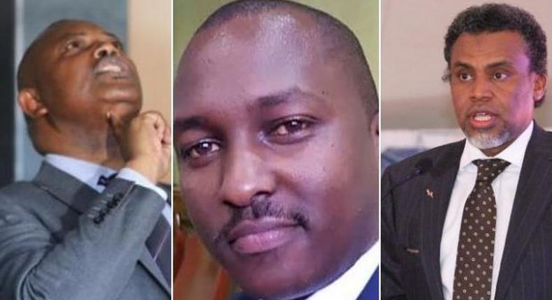 A collage photo of DCI George Kinoti, Kipyegon Kenei and DPP Noordin Haji