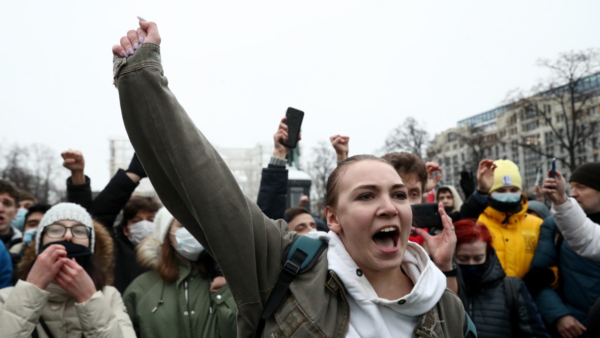 Protesty w Moskwie w obronie Aleksieja Nawalnego