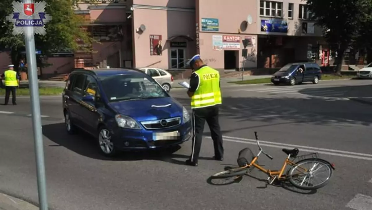 Nie ustąpił pierwszeństwa rowerzyście - groźny wypadek