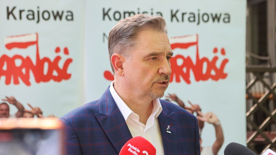 Szef "Solidarności" Piotr Duda