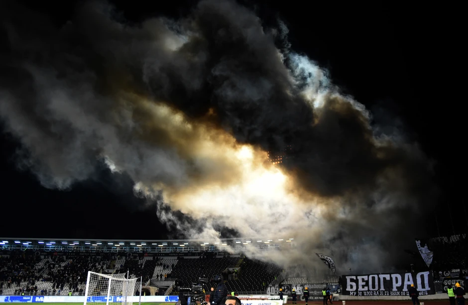 Detalj sa utakmice FK Partizan - FK Vojvodina