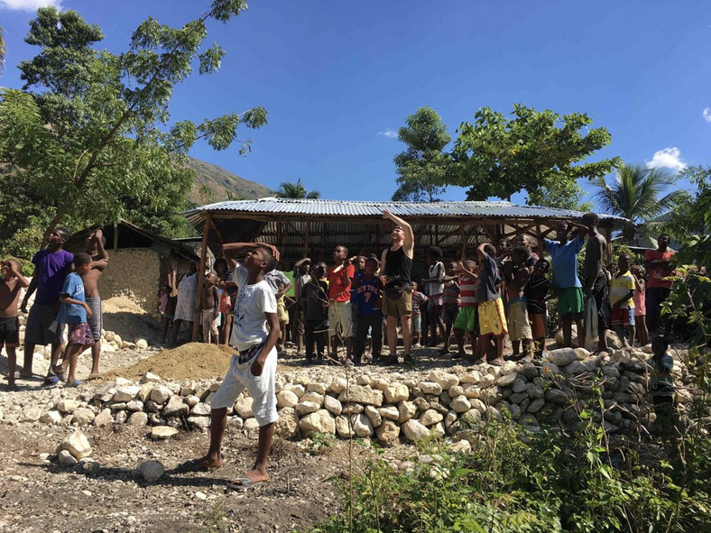 Cazale, Haiti. Zdjęcie zrobione w czasie projektu "Polacy na Haiti"