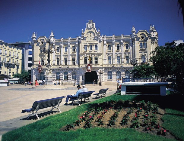 Plaza de Pombo w Santander