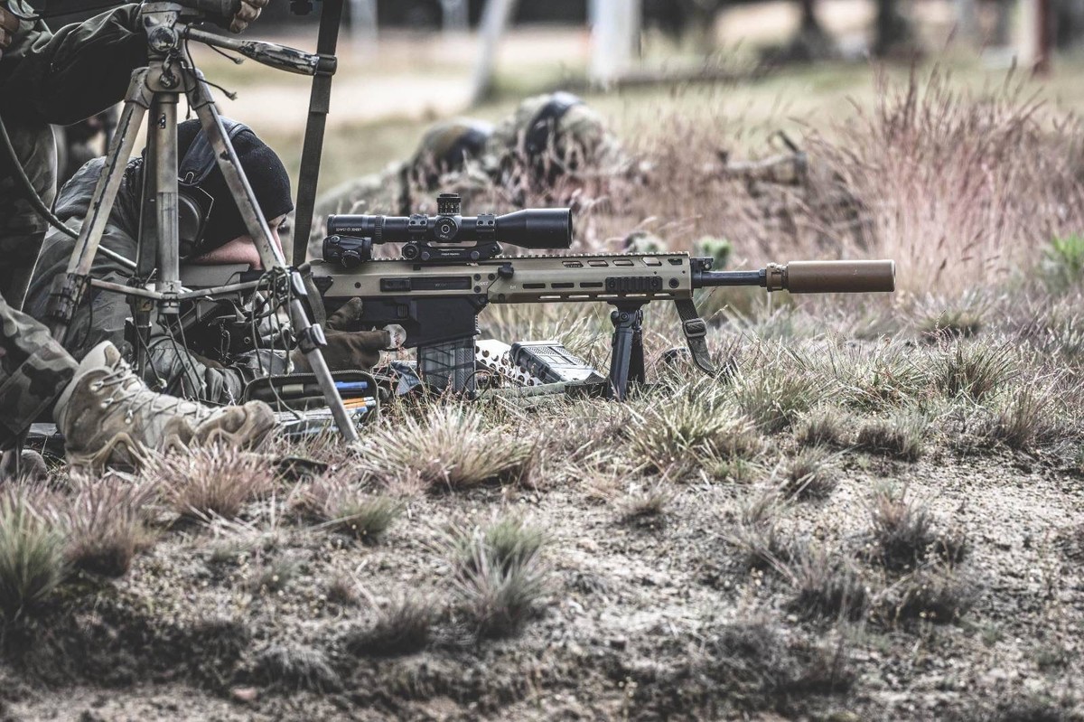 Karabin wyborowy MSBS GROT 762N z 18. Bielskiego Batalionu Powietrznodesantowego.