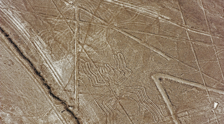 A Nasca-vonalak még a rongálás előtt /Fotó: AFP