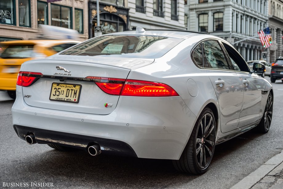 Disappointingly, the XF lacks the exquisitely tuned exhaust note of the F-Type. The cabin is incredibly quiet and peaceful. Apart from the supercharger, the Jag doesn't make much noise at all.