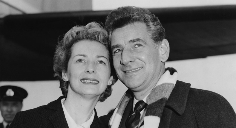 Leonard Bernstein and his wife, actress Felicia MontealegreLee/Central Press/Hulton Archive/Getty Images