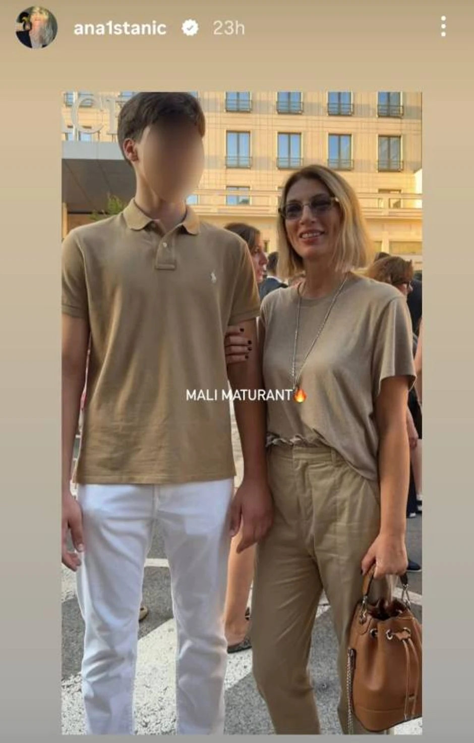 Ana Stanić sa sinom