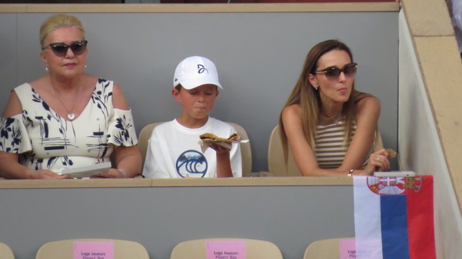 Jelena i Stefan na tribinama