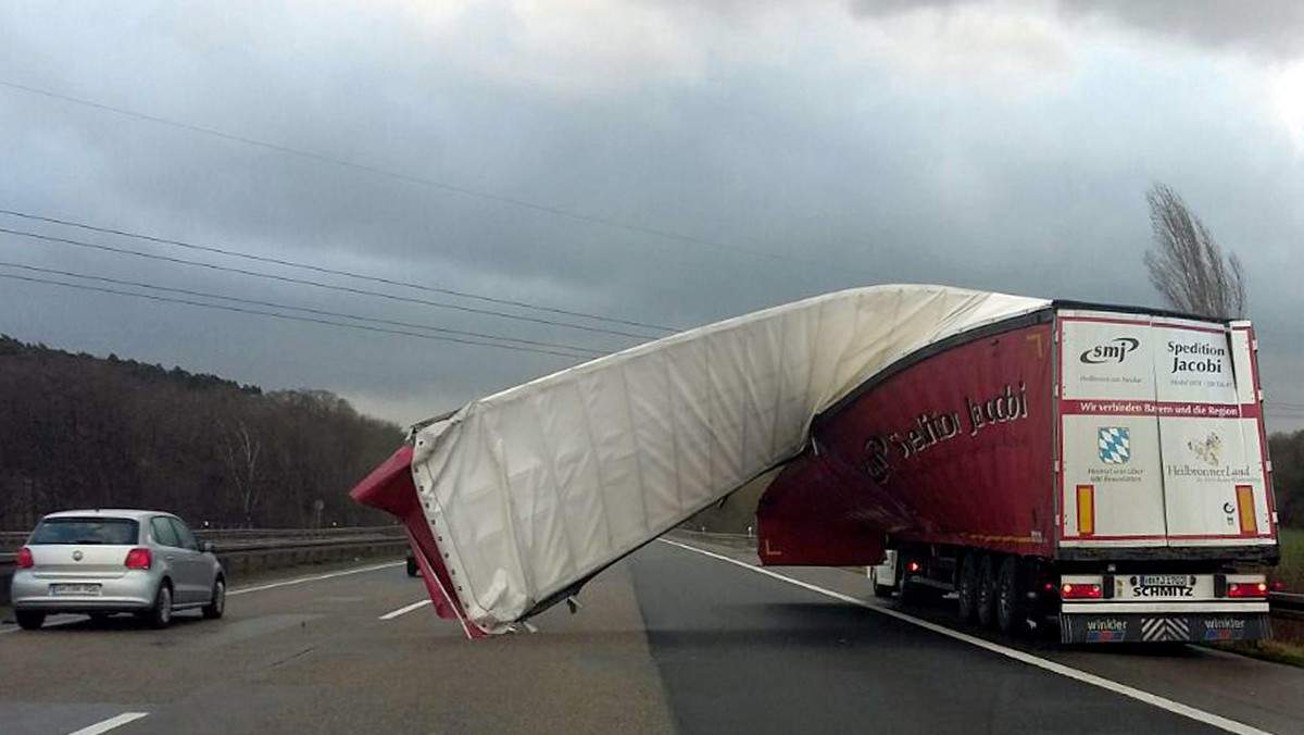 Storm 'Friederike' sweeps over Germany