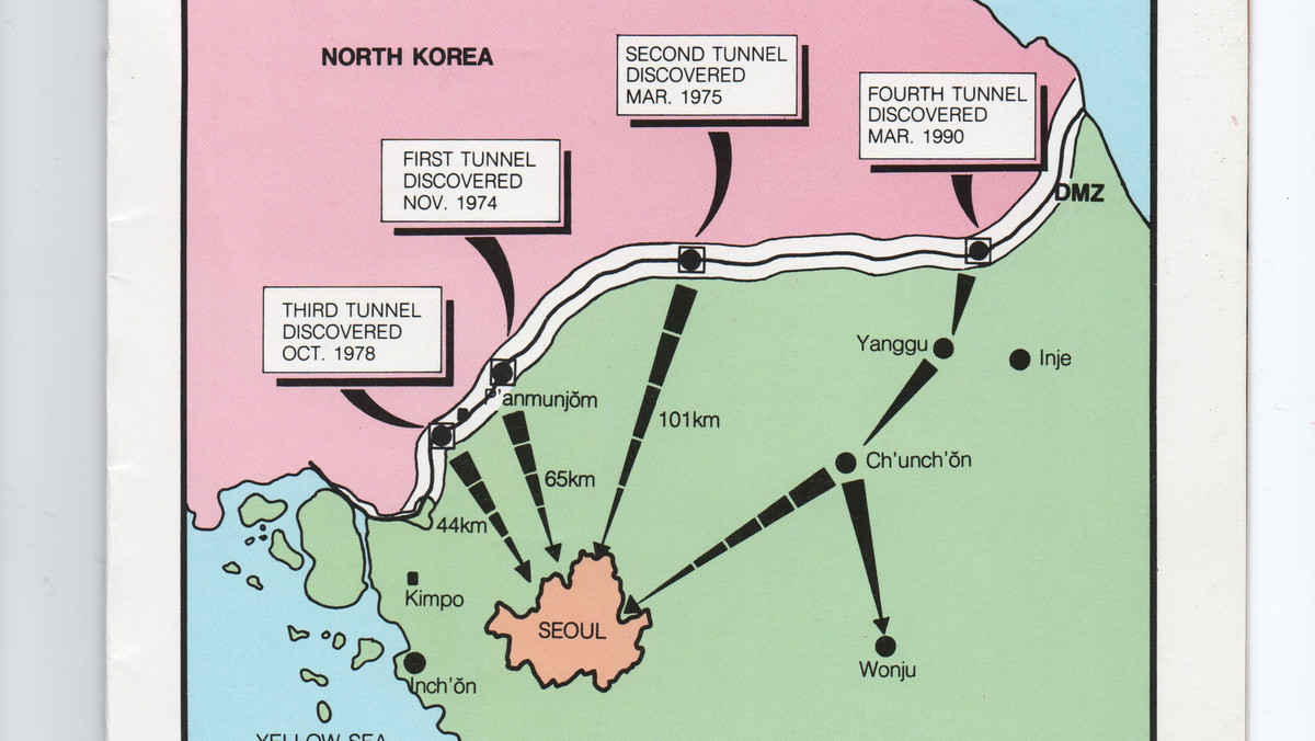 Korea Północna zbudowała około 20 tuneli biegnących pod granicą do Korei Południowej. Armii Korei Płd. udało się ich wykryć tylko cztery – swoją wizytę w strefie najbardziej gorącego dziś kryzysu dyplomatycznego na świecie opisuje były oficer polskiego wywiadu.