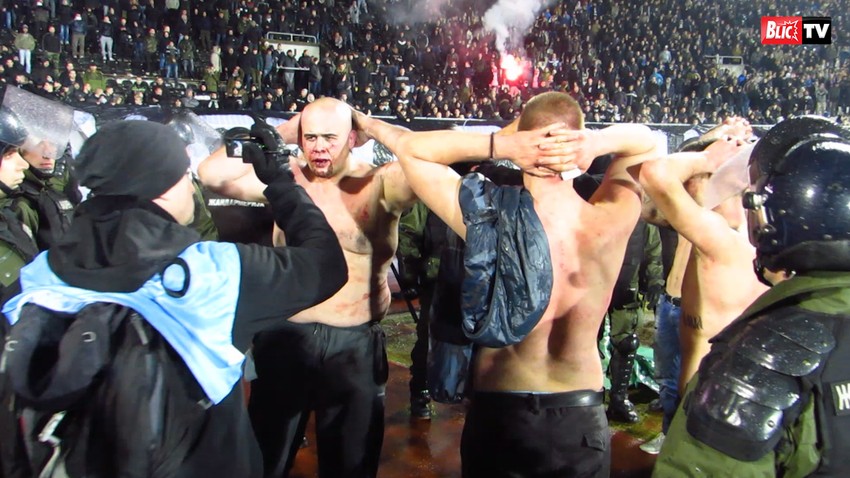 Ekipa iz Splita napravila haos na stadionu