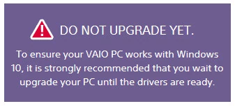 Sony przestrzega użytkowników Vaio przed przesiadką na Windows 10