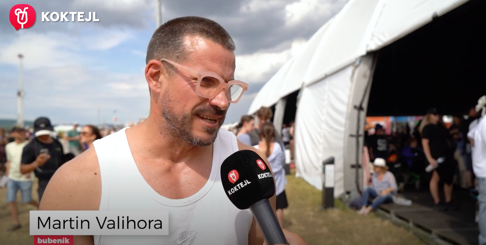 Martin Valihora na festivale Pohoda.