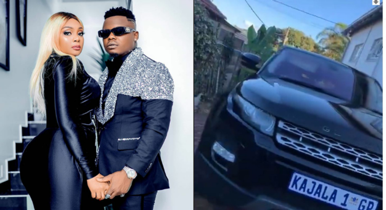 Harmonize Buys Ex-Frida Kajala new Range Rover customized with her name