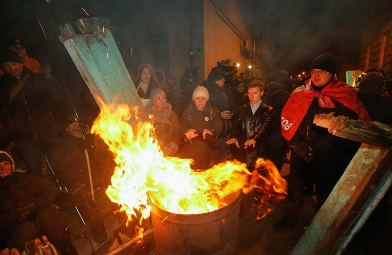 Protest po zatrzymaniu Saakaszwilego