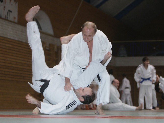 Džudo sa Vladimir Putinom 2009. godine