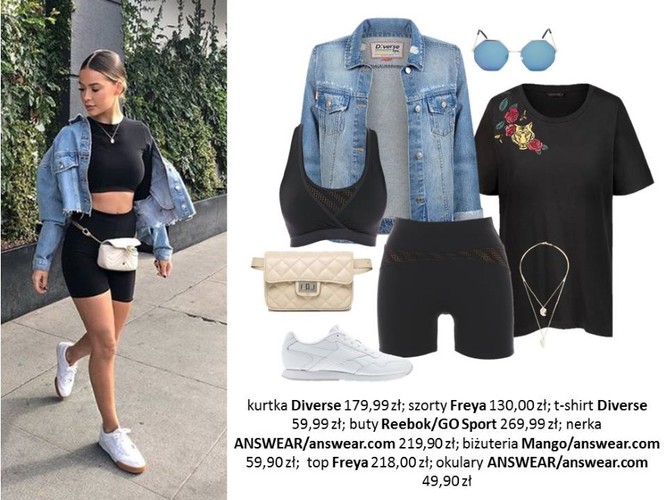 Biker shorts. STYLIZACJE