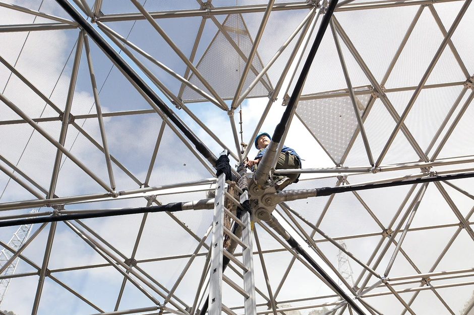 Radovi: Trenutno se postavljaju trouglasti paneli