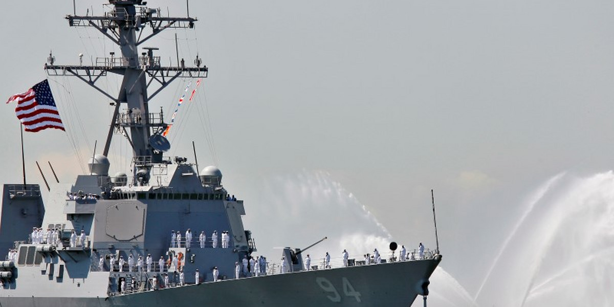 The USS Nitze, which destroyed the radar sites in Yemen.