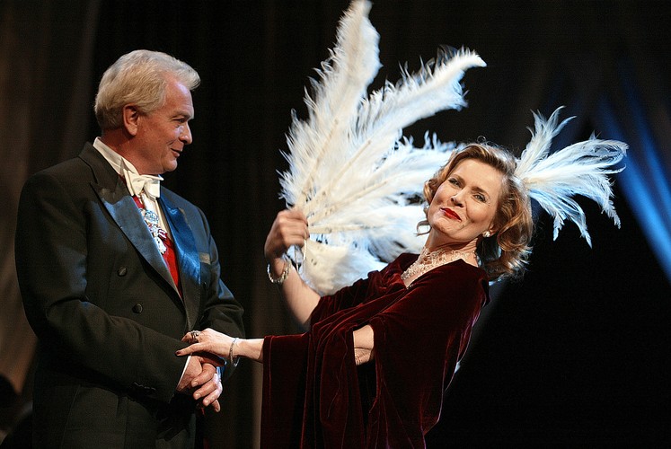 Grażyna Szapołowska i Marek Barbasiewicz w operetce 'Księżniczka Czardasza' w Teatrze Polskim – luty 2006