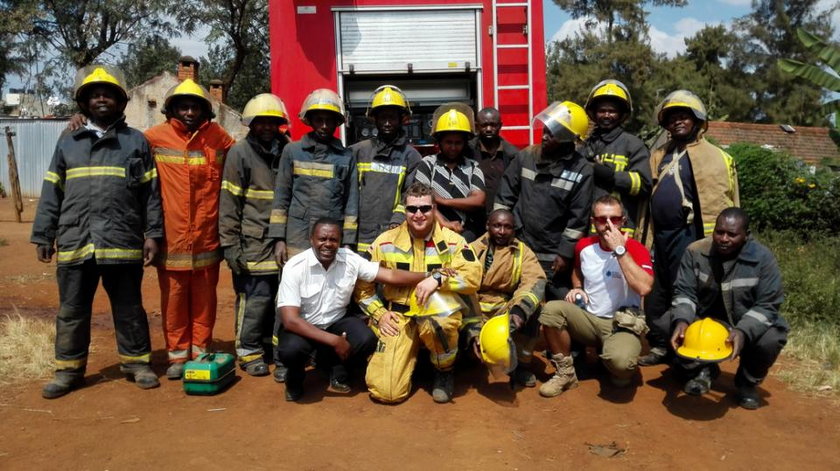 Strażak z Poznania brak udział w misji szkoleniowej w Kenii