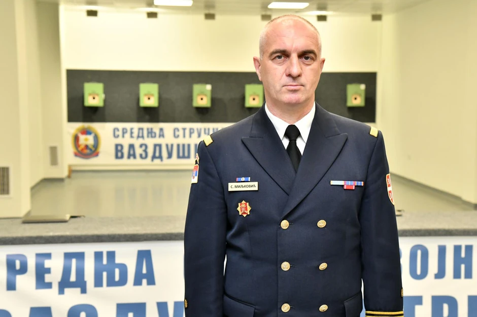 Srđan Miljković, kapetan fregate i načelnik Srednje stručne vojne škole "1.300 kaplara"