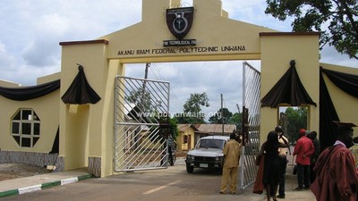 Akanu Ibiam Federal Polytechnic entrance