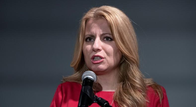 Political greenhorn Zuzana Caputova, pictured March 16, 2019, could command at least 60 percent of the vote to become the first woman to hold the presidency in Slovakia