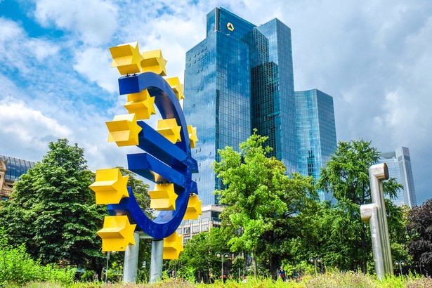 Frankfurt, Niemcy - Centralny Bank Europejski