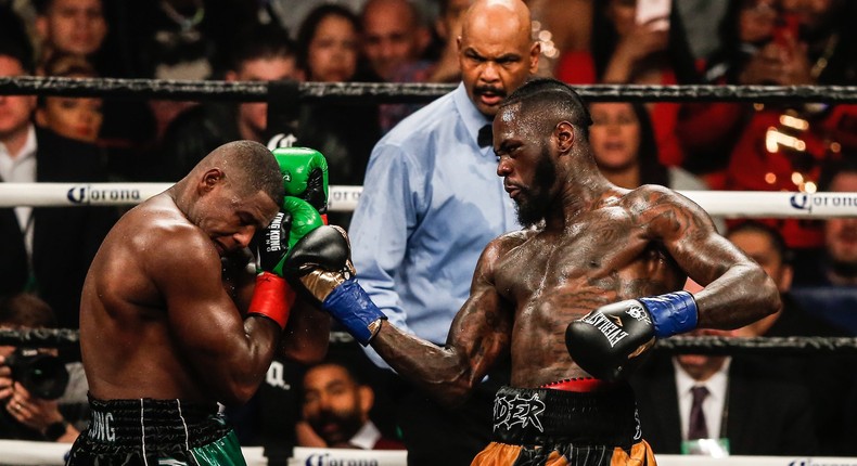 Luis Ortiz and Deontay Wilder