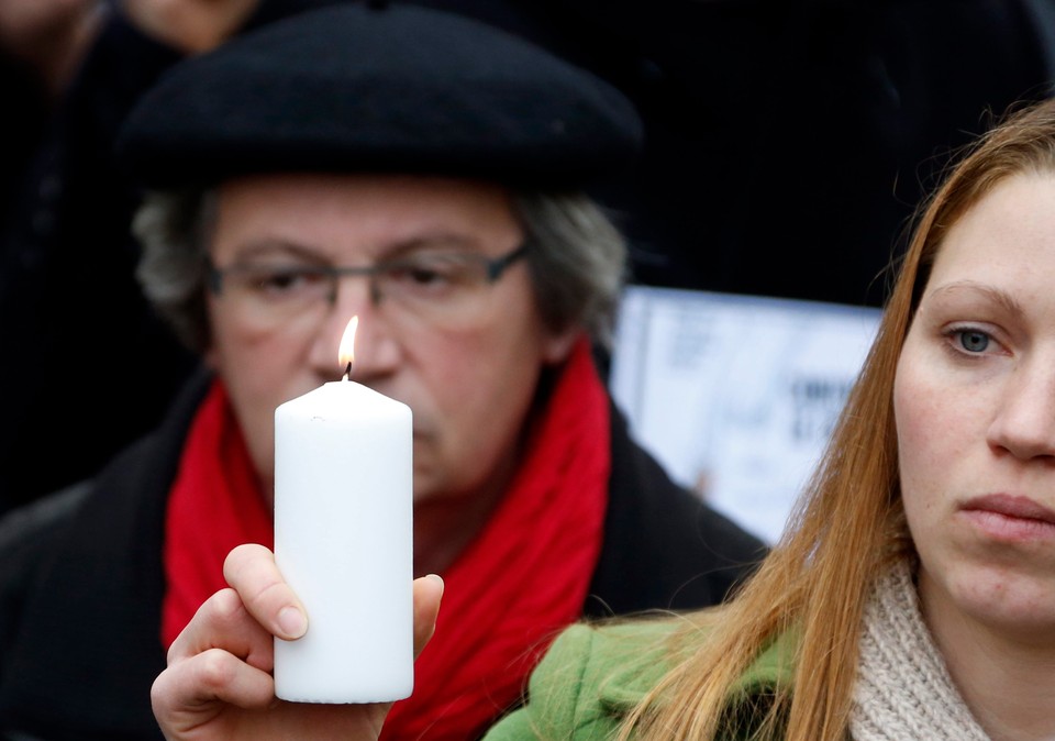 FRANCE PARIS CHARLIE HEBDO ATTACK AFTERMATH (Tribute to victims of French magazine Charlie Hebdo attack)