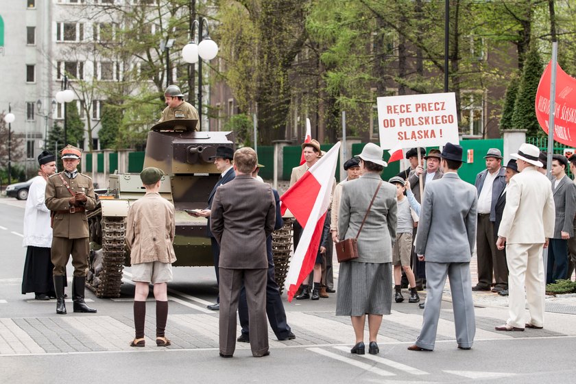 Katowice, ul. Lompy. Ujecia do filmu „Szczęście świata”