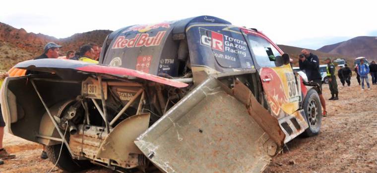 Dakar 2017: horror Toyoty, kamienie w bagażniku Nassera