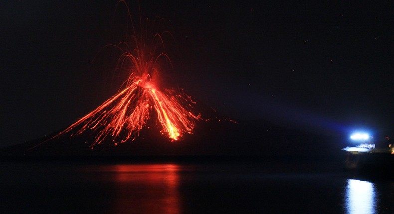 Anak Krakatau eruption volcano