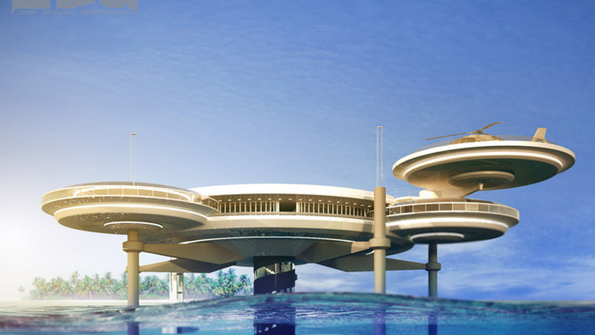 Dubaj - Water Discus Hotel, wizualizacje