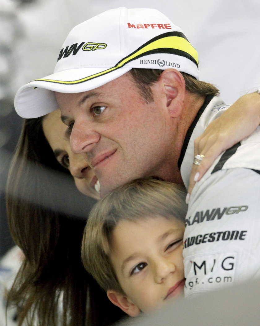 Rubens Barrichello z synem Eduardo