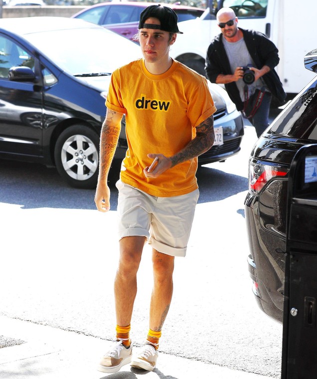 Justin Bieber has been wearing pieces from his secret new clothing line