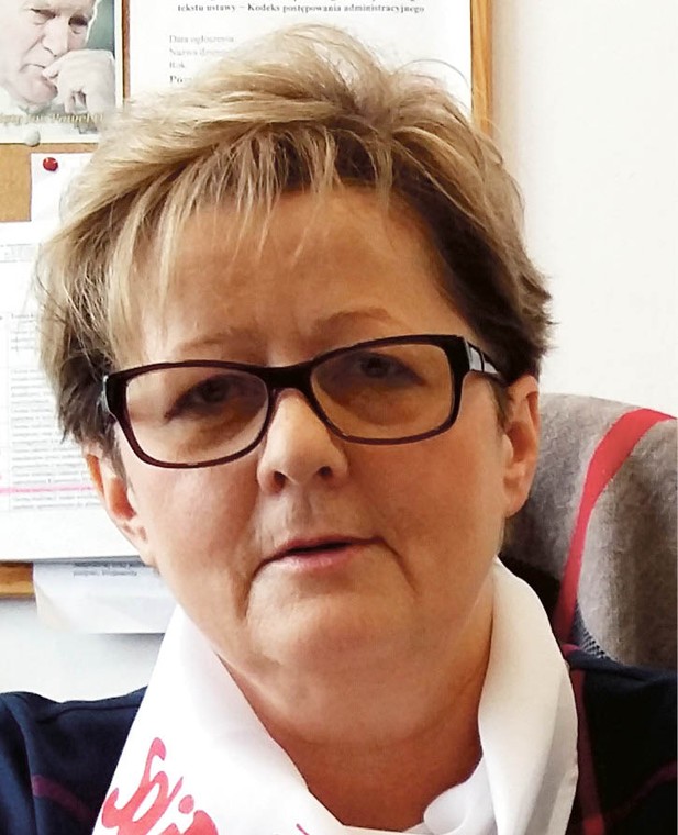 Elżbieta Kurzępa szefowa NSZZ „Solidarność” w Lubelskim Urzędzie Wojewódzkim
