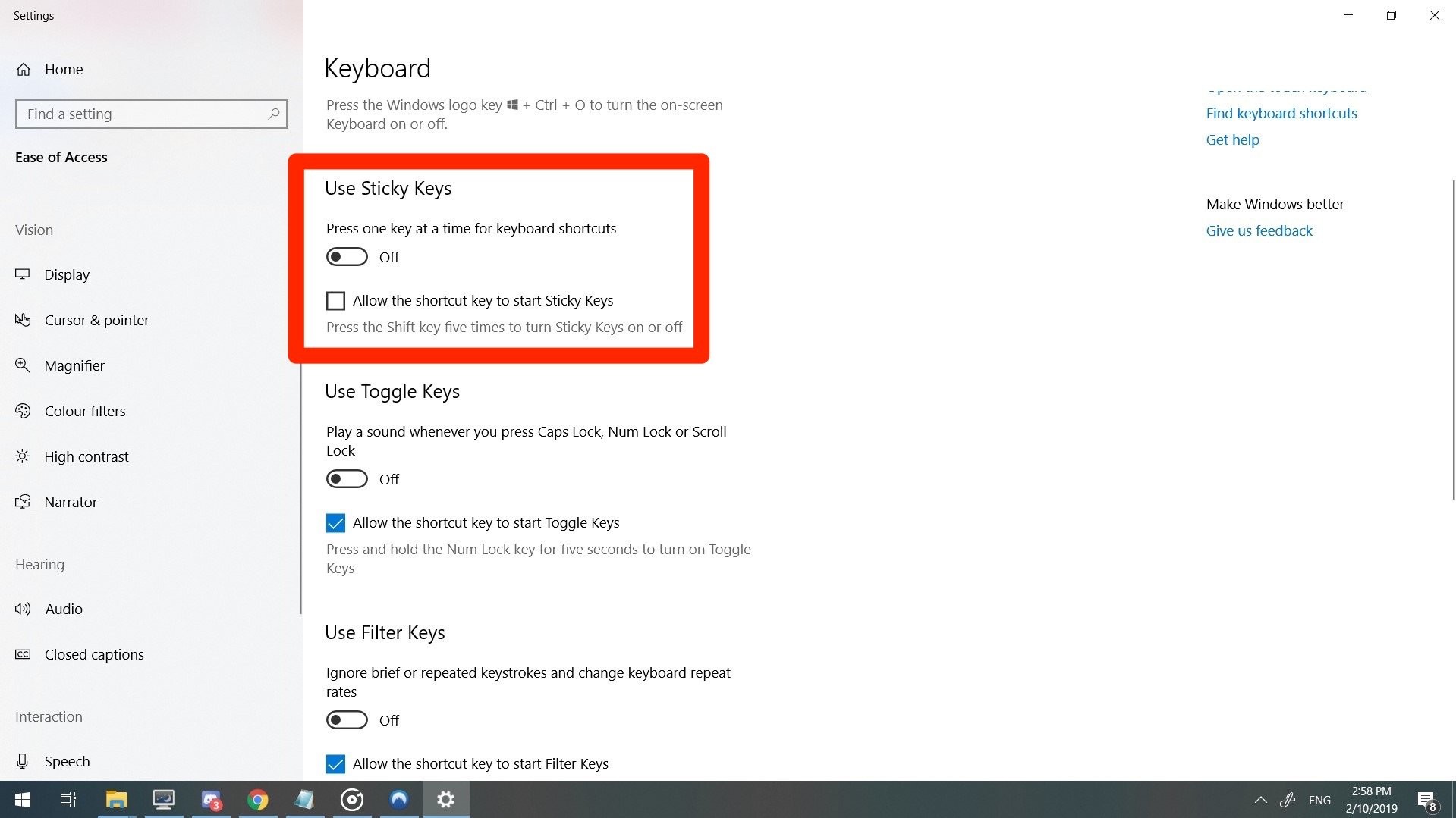 Press windows key. KEYTOGGLE где.