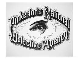 Logo agencji detektywistycznej Pinkertona