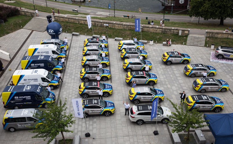 Hyundai przekazał flotę samochodów do obsługi 74. Tour de Pologne