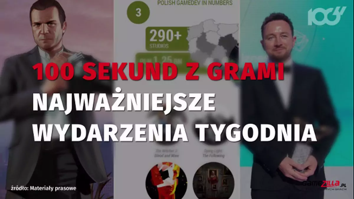 100 sekund z grami #9 - fenomenalna sprzedaż GTA V, świetna forma polskiej branży gier oraz brak LoL-a na IEM Katowice