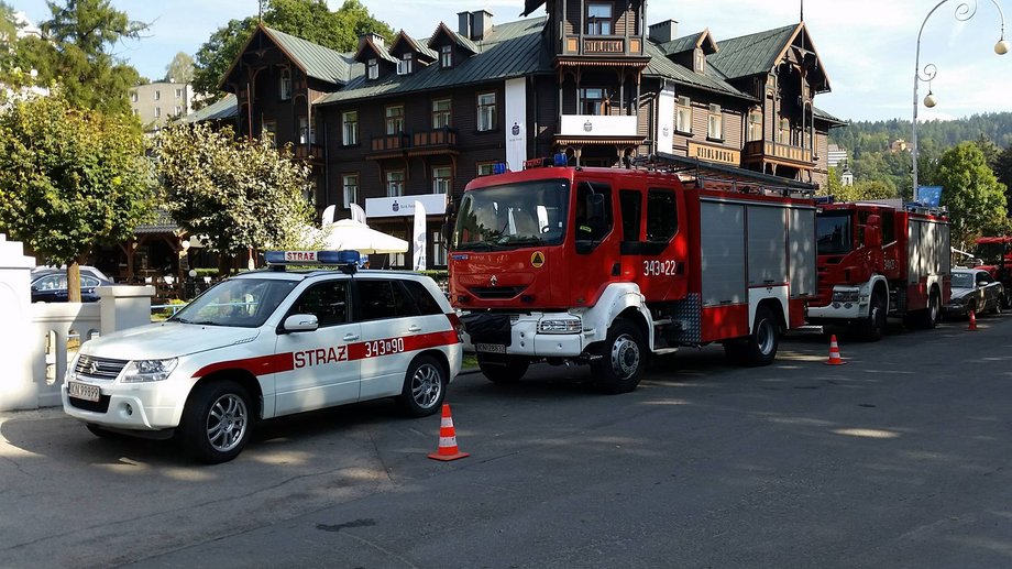 Forum zabezpieczane było przez straż pożarną, policję... 