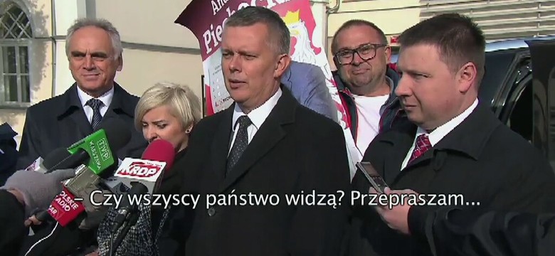 Kandydat do Senatu zakłócił wystąpienie ministra Siemoniaka. "Niech pan się ogoli!" [WIDEO]