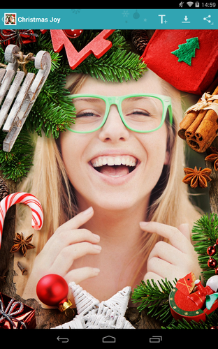 <strong>Christmas Photo Frames</strong>
<br><br>
Dzięki tej aplikacji skomponujemy ciekawe świąteczne kartki, które wyślemy następnie mailem czy mms-em lub udostępnimy najbliższym za pomocą mediów społecznościowych.